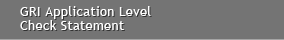 GRI Application Level Check Statement
