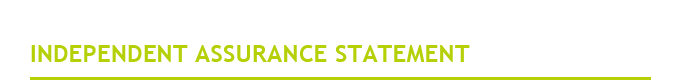 Independent Assurance Statement